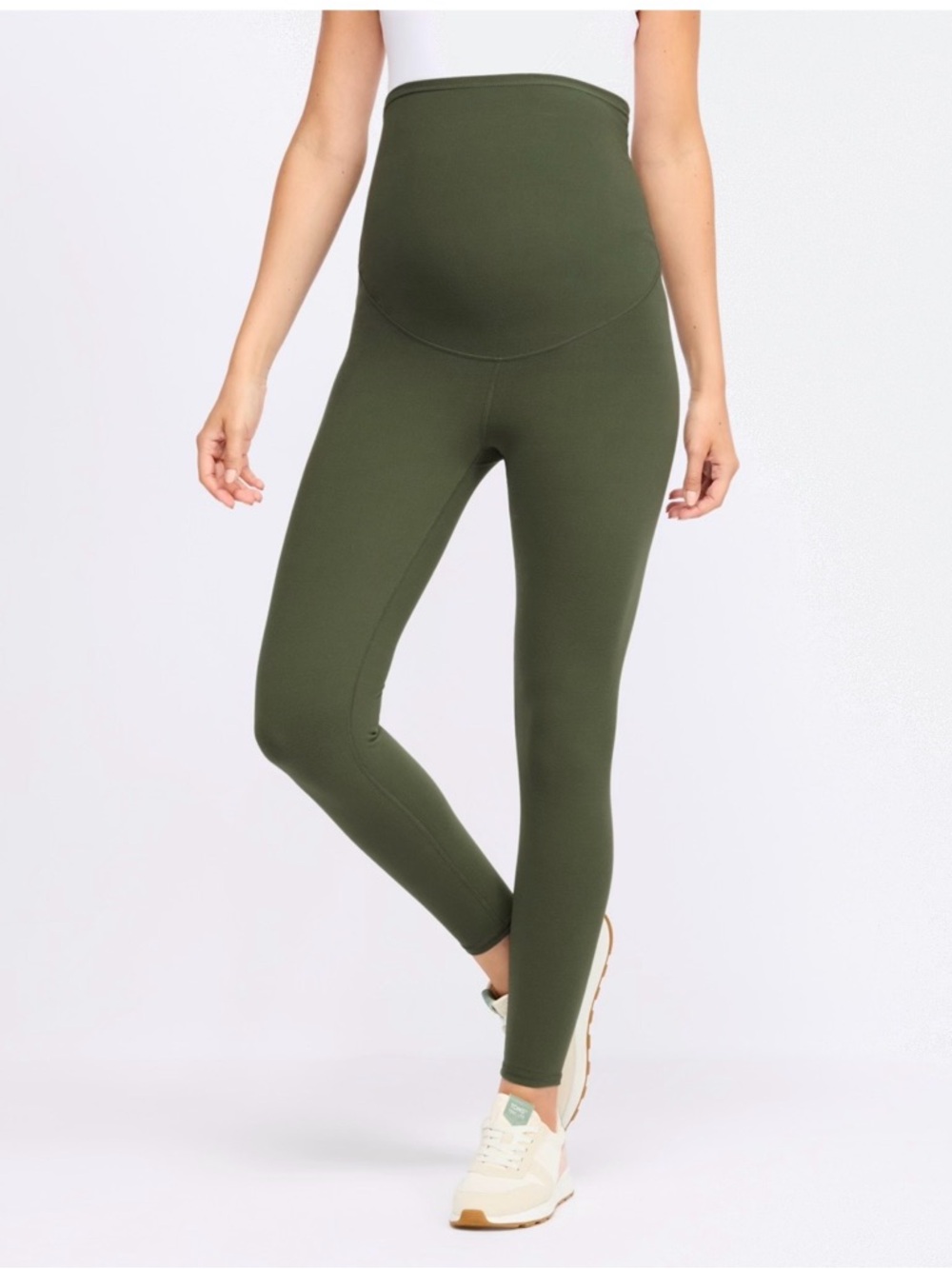 Maternity Leggings Threads 4 Thought Olive Green